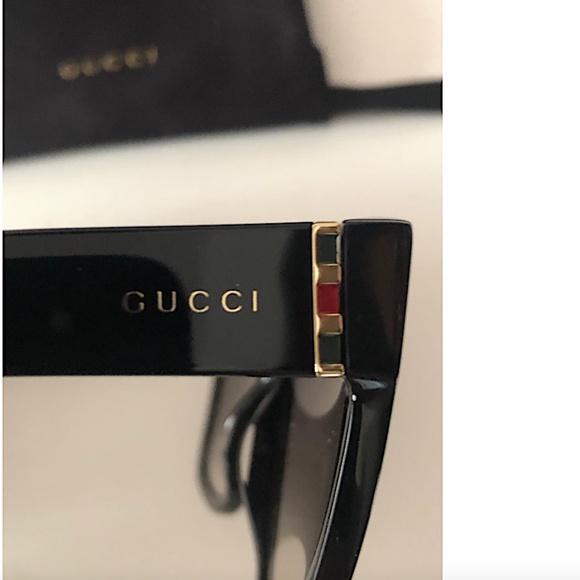 Gucci  GG0459S 001 Black Gray Gradient Cat Eye Women Sunglasses main image 11
